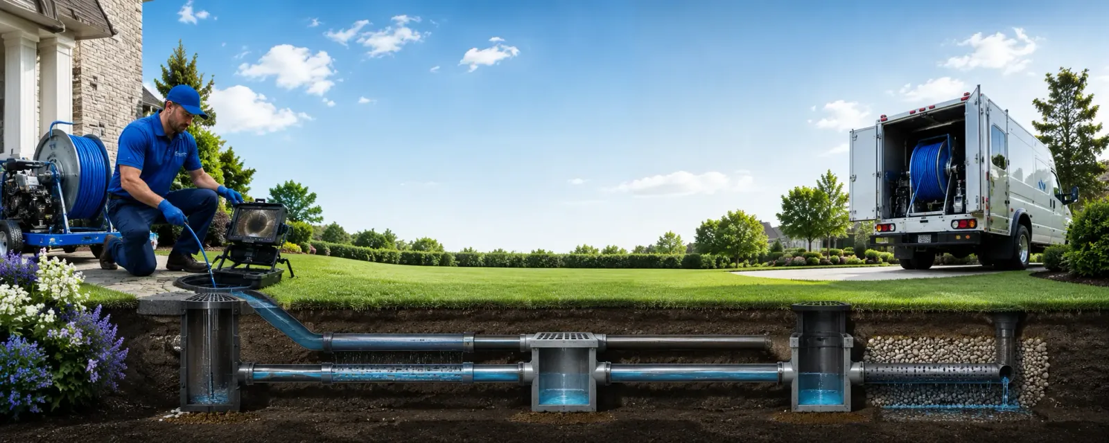 Outdoor drain cleaning information for Fox River Grove, IL